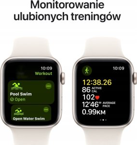 Smartwatch Apple Watch SE Gen.2 GPS 44mm Starlight Alu Sport M/L Beżowy (MXEV3) 5