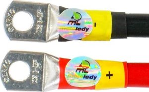 Mojeledy 2x 50cm czerwony i czarny kabel łączeniowy akumulatora 35 ML-PA35 35mm 3