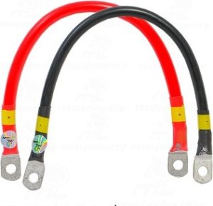 Mojeledy 2x 30cm czerwony i czarny kabel łączeniowy akumulatora 50 ML-PA50 M8 50mm 1