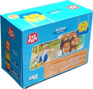 Huśtawka Elefun Plastikowa huśtawka ogrodowa 3w1 do 30kg 2