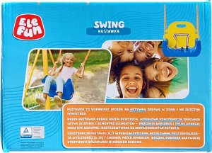 Huśtawka Elefun Plastikowa huśtawka ogrodowa 3w1 do 30kg 6