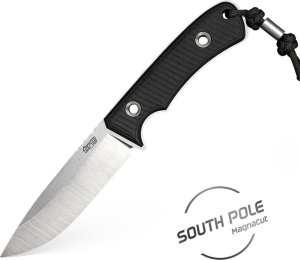 TRC Knives Nóż TRC Knives South Pole Satin MagnaCut Double Black Canvas Micarta Black Kydex 1