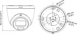 Hikvision KAMERA HD-TVI DS-2CE72KF3T-LE(2.8MM) Smart Hybrid Light ColorVu - 3K Hikvision 4