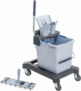 Mop Vileda Zestaw UltraSpeed Pro Single Bucket 25l + Kij aluminiowy niebieski 4