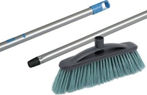 Vileda Zestaw Miotła Eco twarda 30 cm + Kij do szczotki z gwintem 2