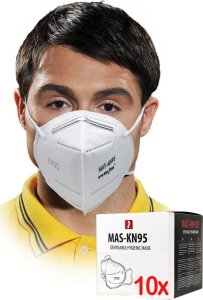 Reis Maseczka higieniczna pięciowarstwowa / Biała / MAS-KN95 - 10 szt. 1