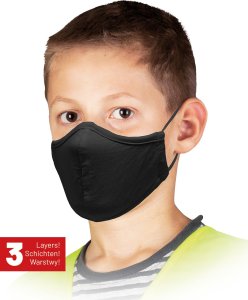 Reis Maseczka wielokrotnego użytku dla dzieci / Czarna / MAS-SAFER-KIDS B 2