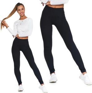 Moraj MORAJ - Legginsy Z Klasycznym Stanem - Czarne - L/XL 4