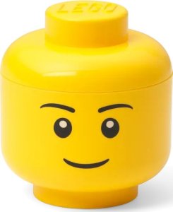LEGO 4033 - LEGO Pojemnik w kształcie głowy jasnożółtej minifigurki chłopca 0,36L 3