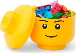 LEGO 4033 - LEGO Pojemnik w kształcie głowy jasnożółtej minifigurki chłopca 0,36L 5
