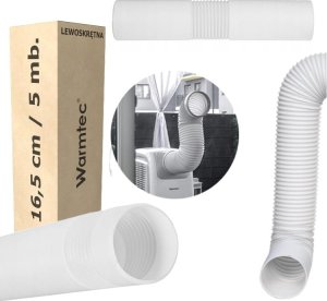 Warmtec Rura do klimatyzatora przenośnego lewoskrętna (fi16,5cm) - 5m 2