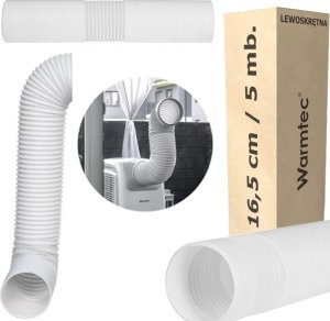 Warmtec Rura do klimatyzatora przenośnego lewoskrętna (fi16,5cm) - 5m 3