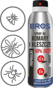 Bros Spray na komary i kleszcze 50% DEET 90ml 1