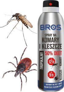 Bros Spray na komary i kleszcze 50% DEET 90ml 2