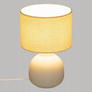 Lampa stołowa Atmosphera Ceramiczna lampa stołowa LAIL z kloszem boucle, 43 cm 2