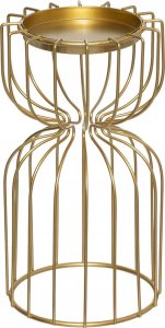 Atmosphera Zestaw metalowych świeczników na tealight, złote 2