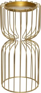 Atmosphera Zestaw metalowych świeczników na tealight, złote 3