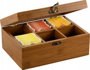 Kesper Bambusowa szktułka z zamknięciem, 21,7 x 16 x 9 cm 2