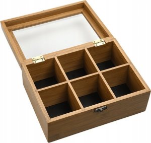 Kesper Bambusowa szktułka z zamknięciem, 21,7 x 16 x 9 cm 3