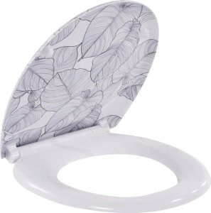 Deska bidetowa Wenko Deska sedesowa z durpolastu z ozdobnym nadrukiem, łatwe zamykanie, WENKO 3