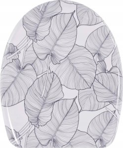 Deska bidetowa Wenko Deska sedesowa z durpolastu z ozdobnym nadrukiem, łatwe zamykanie, WENKO 4