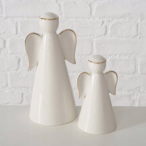Boltze Dwie figurki porcelanowe VELIDEN, białe aniołki 4