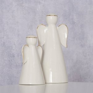 Boltze Dwie figurki porcelanowe VELIDEN, białe aniołki 5