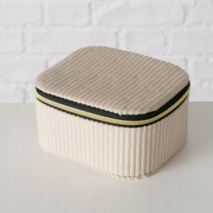 Boltze Pudełko na biżuterię obite sztruksem CAJA, 12 x 10 x 6 cm 2