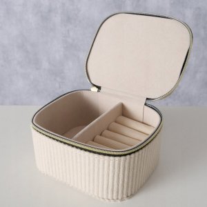 Boltze Pudełko na biżuterię obite sztruksem CAJA, 12 x 10 x 6 cm 3
