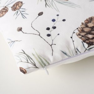 Boltze Ozdobna poduszka z wzorem zimowych roślin NORDALA, 45 x 45 cm 4