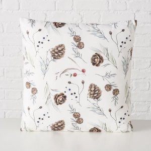 Boltze Ozdobna poduszka z wzorem zimowych roślin NORDALA, 45 x 45 cm 6