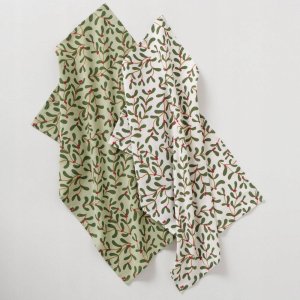 Boltze Ścierki kuchenne w drobny wzór MISTLETOE, 50 x 70 cm, 2 szt. 7