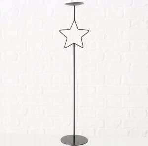 Boltze Metalowe świeczniki z gwiazdką GUILA, 3 szt., wys. 54,5 - 99,5 cm 6