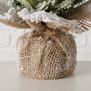 Boltze Sztuczna choinka w jutowej doniczce TANNE, 31 cm 2