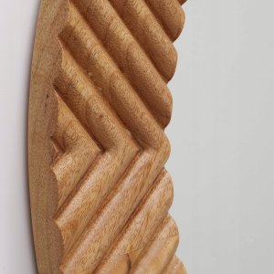 Boltze Okrągłe lustro w ramie z drewna mango LUKE, Ø 56 cm 4