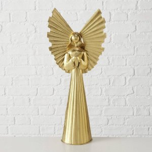 Boltze Złota figurka z metalu NURIEL, wysoki anioł 54 cm 3