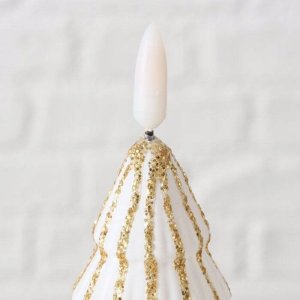 Boltze Świeca w kształcie choinki ze sztucznym płomieniem TORIS, 12 cm 3