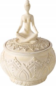Boltze Pojemnik do przechowywania z motywem YOGA, Ø 10 cm 1