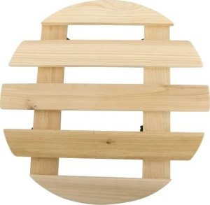 Home It Wózek ogrodowy 30CM okrągły z drewna 2