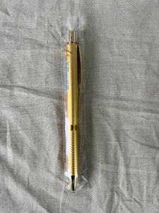 Pentel Pentel EnerGel BL407X-A Tintenroller 0,7 mm mit Druckmechanismus Stahl | Gold 3