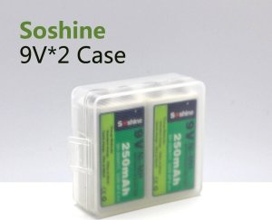 Soshine Soshine SBC-018 Batteribox Celletal: 2 9 V blok (L x B x H) 54 x 52 x 19 mm 1