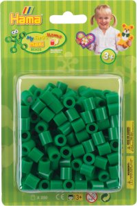 Hama Beads Hama maxi perler i blister 250stk. grøn 1
