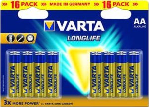 Varta Varta BV-LL 16 AA, Single-use battery, AA, Alkaline, 1.5 V, 16 pc(s), Blue, Yellow 1