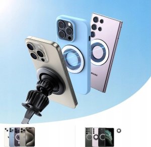 Joyroom Uchwyt Joyroom JR-ZS406 samochodowy magnetyczny na kratkę nawiewu - czarny 4