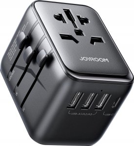 Joyroom Adapter podróżny JR-TCW01 uniwersalny 17W EU / US / JP / AU / UK - czarny 1