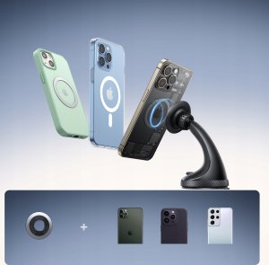 Joyroom Uchwyt Joyroom JR-ZS406 samochodowy magnetyczny na szybę / kokpit - czarny 4