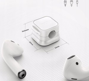 Joyroom Organizer kabli Joyroom JR-ZS368 magnetyczny - biały (6 szt.) 7