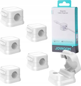 Joyroom Organizer kabli Joyroom JR-ZS368 magnetyczny - biały (6 szt.) 8