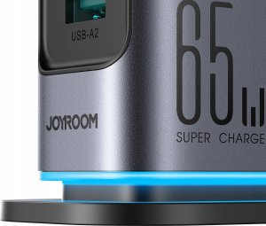 Ładowarka Joyroom Ładowarka Joyroom JR-TCM02 wieloportowa GaN 65W EU 4x USB-C 2x USB-A - ciemnoszara 6