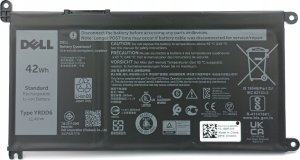 Dell Oryginalna Bateria DELL YRDD6 1VX1H VM732 FDRHM do Inspiron 14 15 3781 5593 5590 5491 5493 Vostro 3490 5481 5581 3